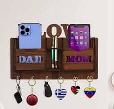 EVENTO 3D Wooden Wall Hanging Mobile & Key Holder | DIY Design | Multi