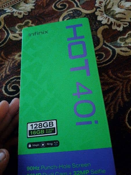 Infinix hot 40i 8 month warranty 1