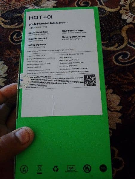 Infinix hot 40i 8 month warranty 8