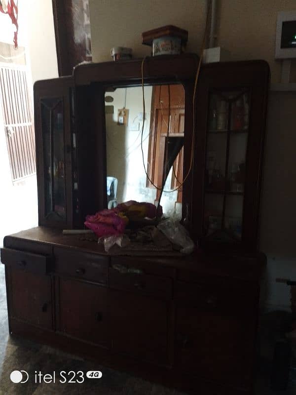 Dressing Table & show case for sale 0