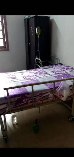 patient bed with mattress