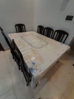 dining table plus 8 chairs