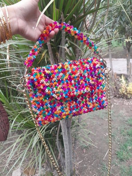 multi colour acrylic beads bag 5