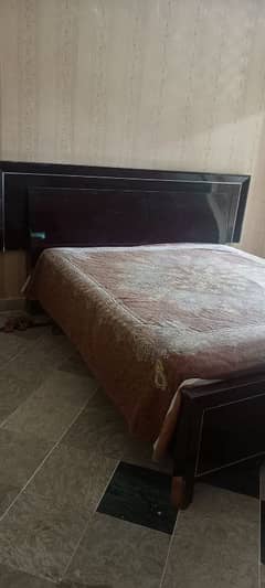 double bed with mattress for sale