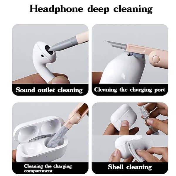 Headset 7 In 1 Kit Scalable Keyboard Cleaner Brush Earphone Cleaner 8