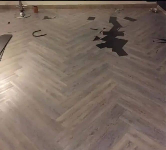 Pvc Vinyl Flooring/Wood Flooring. 8