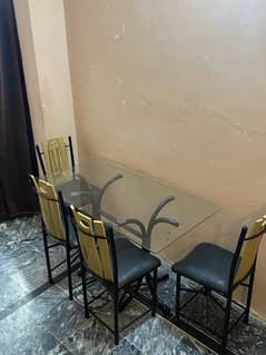 DINING TABLE WITH 4 chairs for Sale