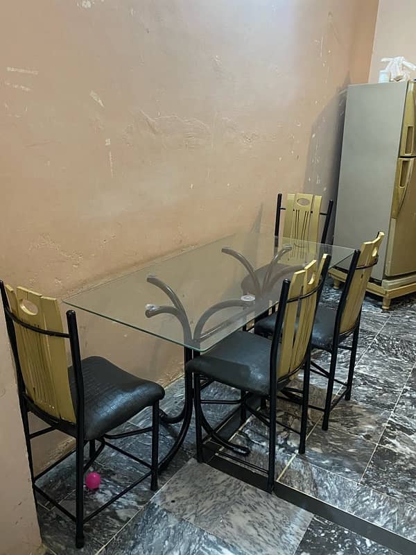 DINING TABLE WITH 4 chairs for Sale 2