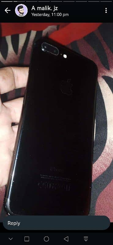 IPhone 7+ 128gb Glocy black with box same IMEI #. 5