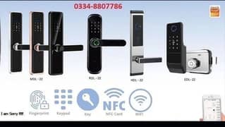 face fingers code smart electric lock security access control system