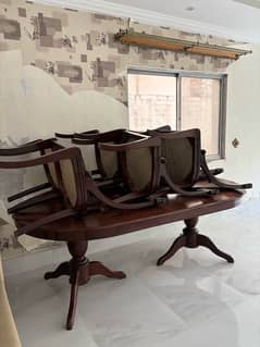 solid wood dining table