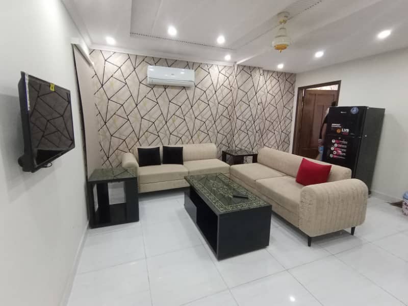 FOR RENT 1 BED ROOM FUL FURNISHED APARTMENT SECTOR C BAHRIA TOWN LAHORE 0