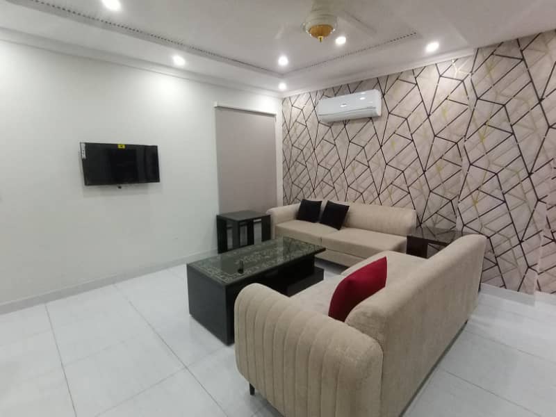 FOR RENT 1 BED ROOM FUL FURNISHED APARTMENT SECTOR C BAHRIA TOWN LAHORE 1