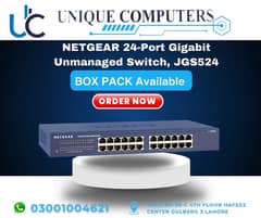 NETGEAR 24-Port Gigabit Unmanaged Switch, JGS524