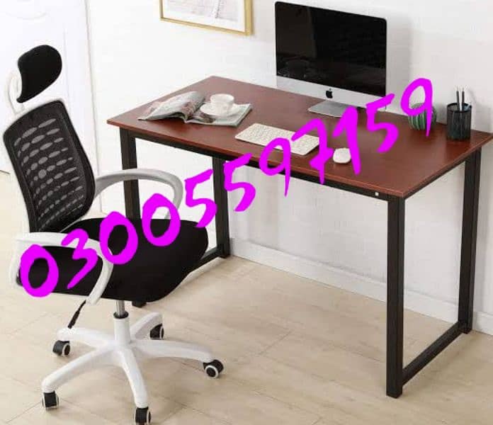 study table computer office desk workstation table furniture chair use 6