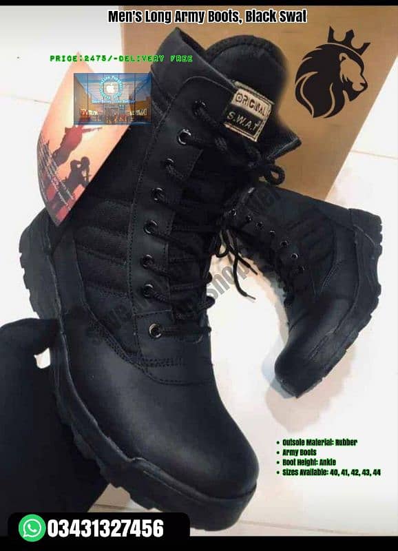 Army Boots High Standard Quality 0