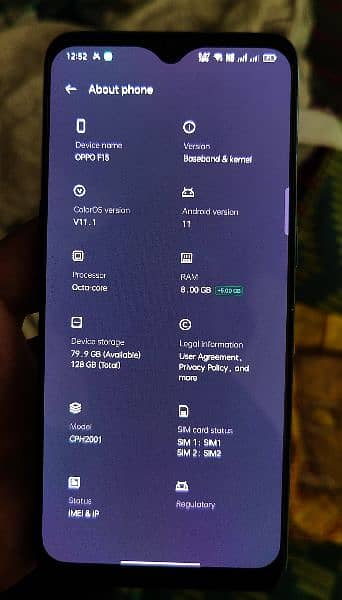 Oppo F15 8/128 PTA Approved 4