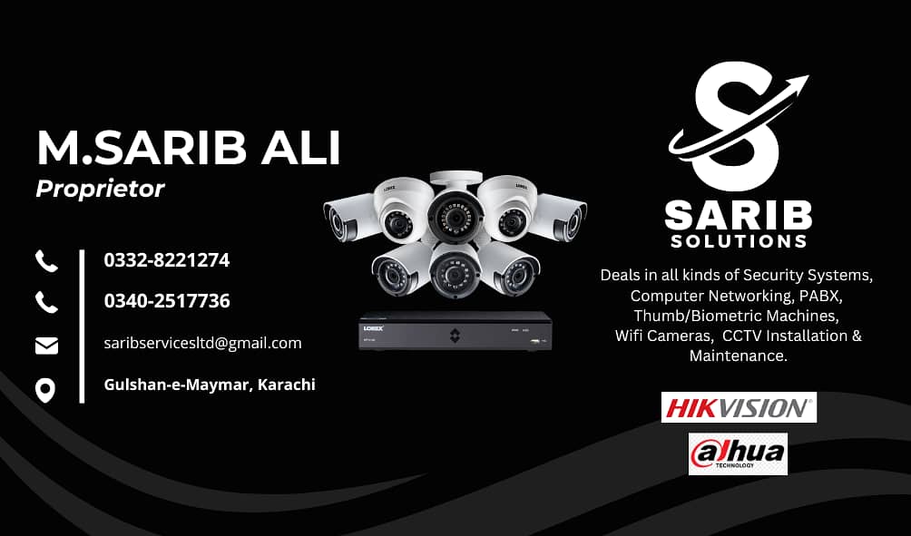 Get a discounted package for 2 CCTV cameras with installation in Karac 6