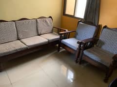 5 Seater Wooden Sofa