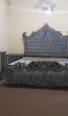 Kind size bed set | Finishing in higlos paint | wholesale price