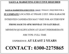 Sales Executive