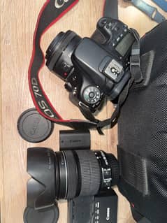 Canon EOS-70D with two lenses