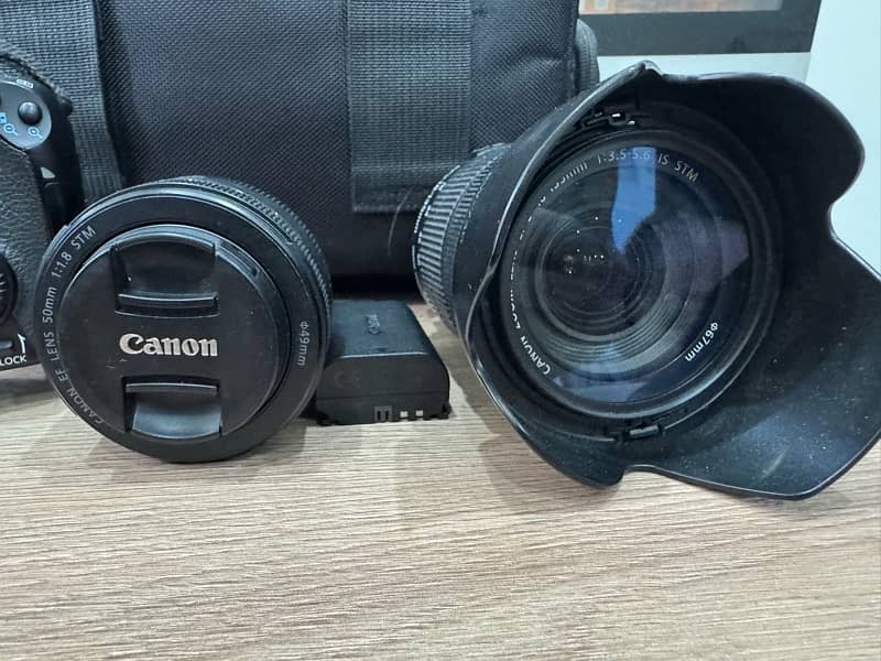 Canon EOS-70D with two lenses 2