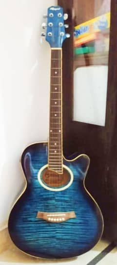 Semi Acoustic Guitar with speaker connecting device