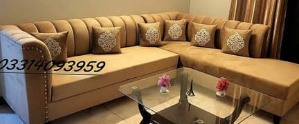 l shape sofa set , MOlty foam . IMported fabric