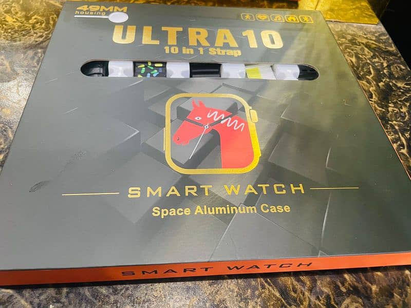 Smart watch ultra 10 ten straps in it it's quality is very high 1