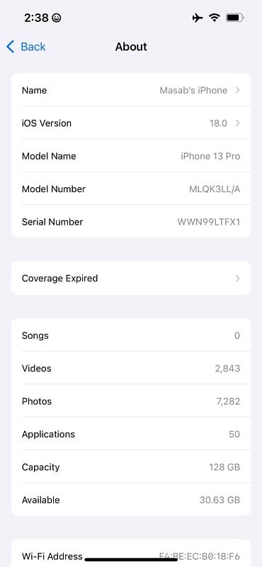 iphone 13 pro 128GB Jv 2