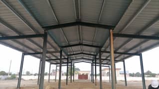 Dairy farm parking sheds big steel structure  tensile shed 0