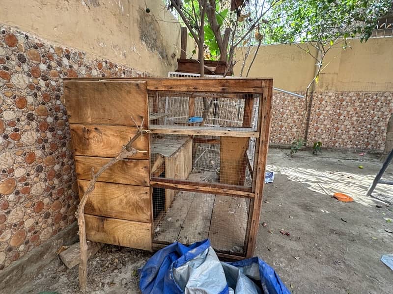 wooden cage for cats or small animals well organised  cage 1