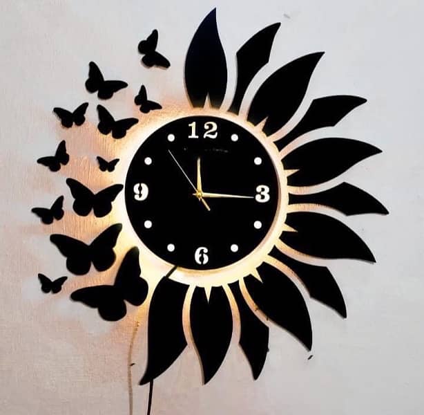 Woden 3D wall-clock 3