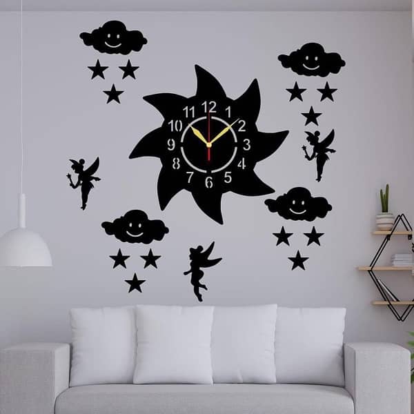 Woden 3D wall-clock 5