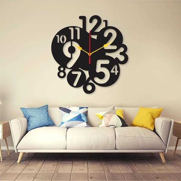 Woden 3D wall-clock 10