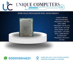 6138t GOLD PROCESSOR INTEL XEON INSIGHT