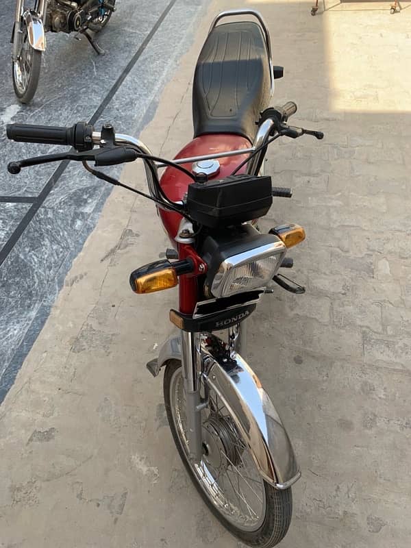 honda cd 70 red clr 23 model new condition for sale 1