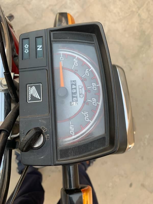 honda cd 70 red clr 23 model new condition for sale 5