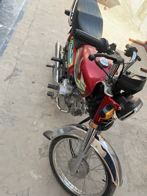 honda cd 70 red clr 23 model new condition for sale 6