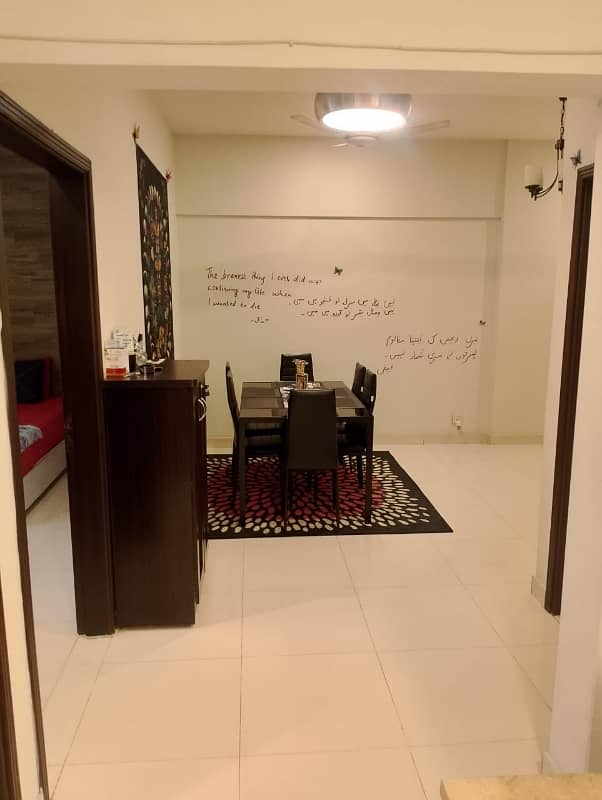 Beautiful Flat 3 Bed Dd 1700 SQ FT With Life And Car Parking Available For Rent In DHA PHASE 4 14