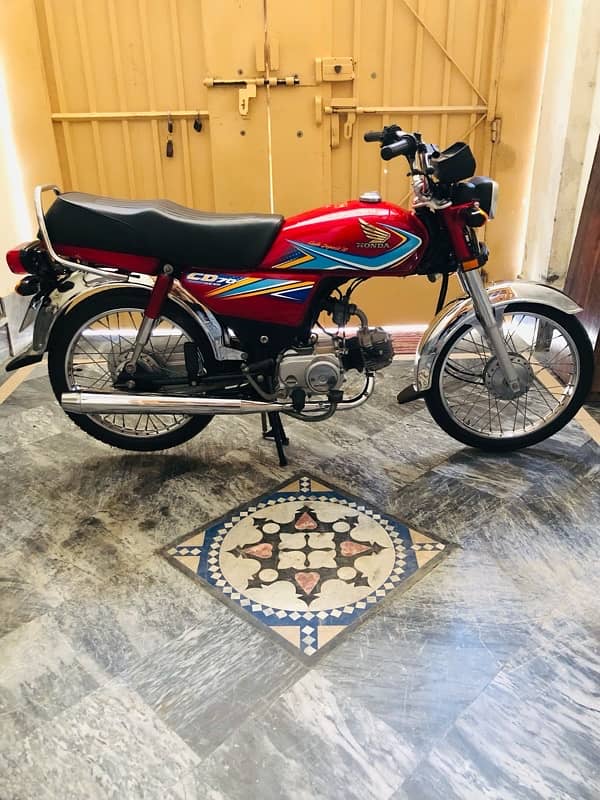 HONDA CD 70 (RED) 2019 SARGODHA REGISTERED . 1