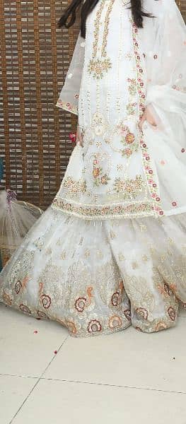 White dress gharara 1