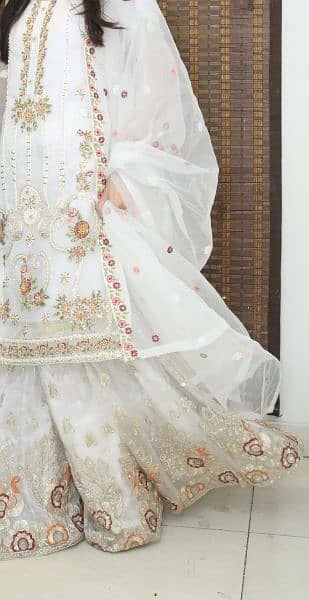 White dress gharara 3