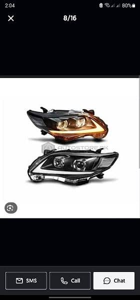 Toyota corolla/vitz lights ,fogg lights,back lights,grill 1