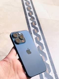 iPhone 15 pro blue titanium