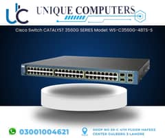 Cisco Switch CATALYST 3560G SERIES Model: WS-C3560G-48TS-S