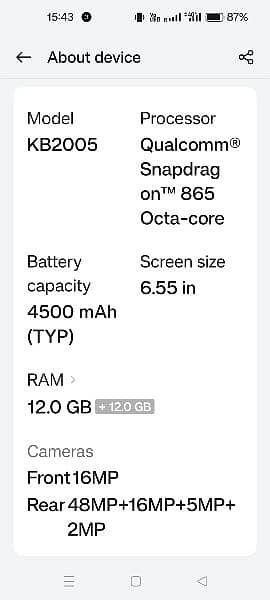 one plus like a new just display green line 256 GB memory 12+12GB ram 5