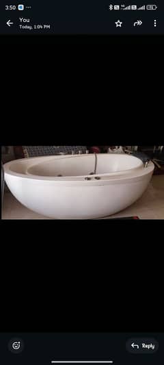 rarely used jacuzzi bath tub