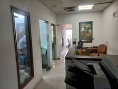 main shahrah e faisal Business avenue 1100 sq ft office with chambers 24*7 operations